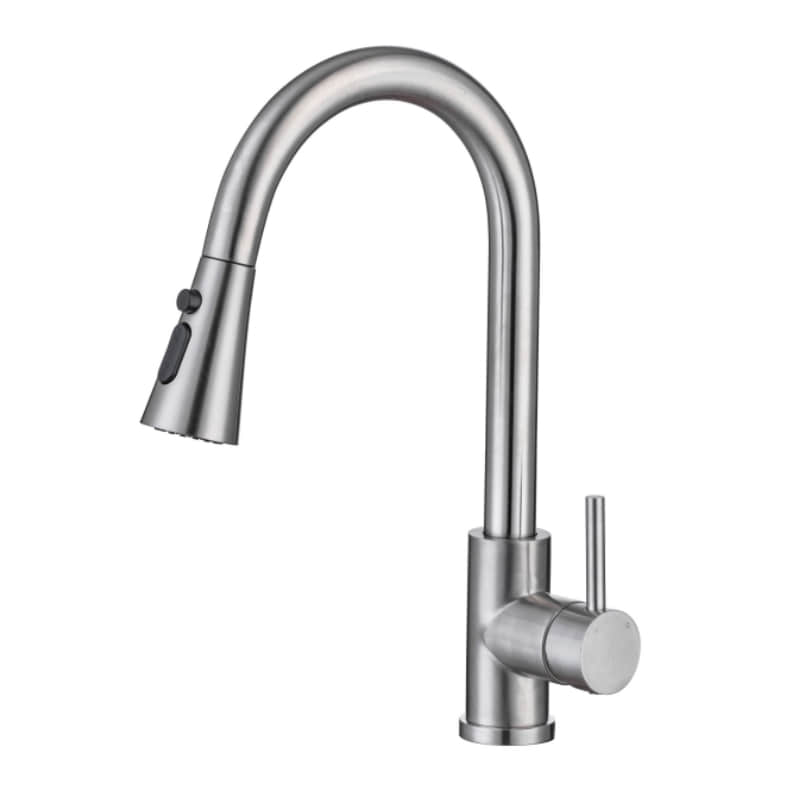 K8008 Hot and cold kitchen faucet, pull out faucet, high arc 360° rotation